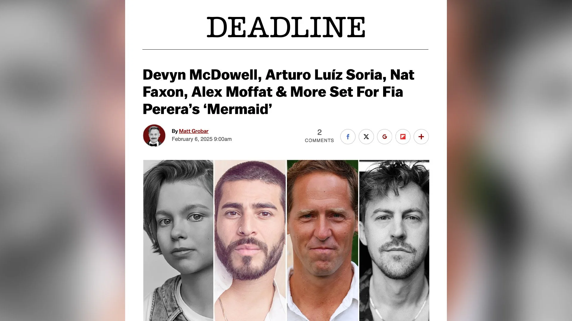 Normal teams with Perera Pictures to produce feature “Mermaid”, filmed in Cape Cod and Los Angeles. 