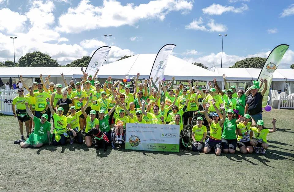 Achilles NZ group Photo from the 2018 Wellington Round the Bays