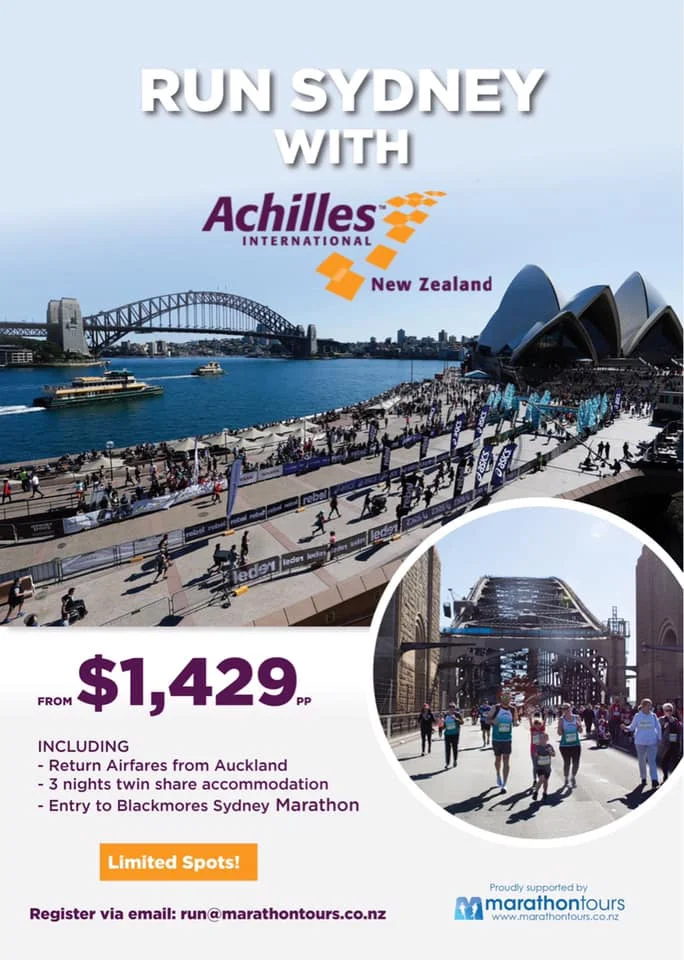 Sydney Marathon Flyer - Contents written below