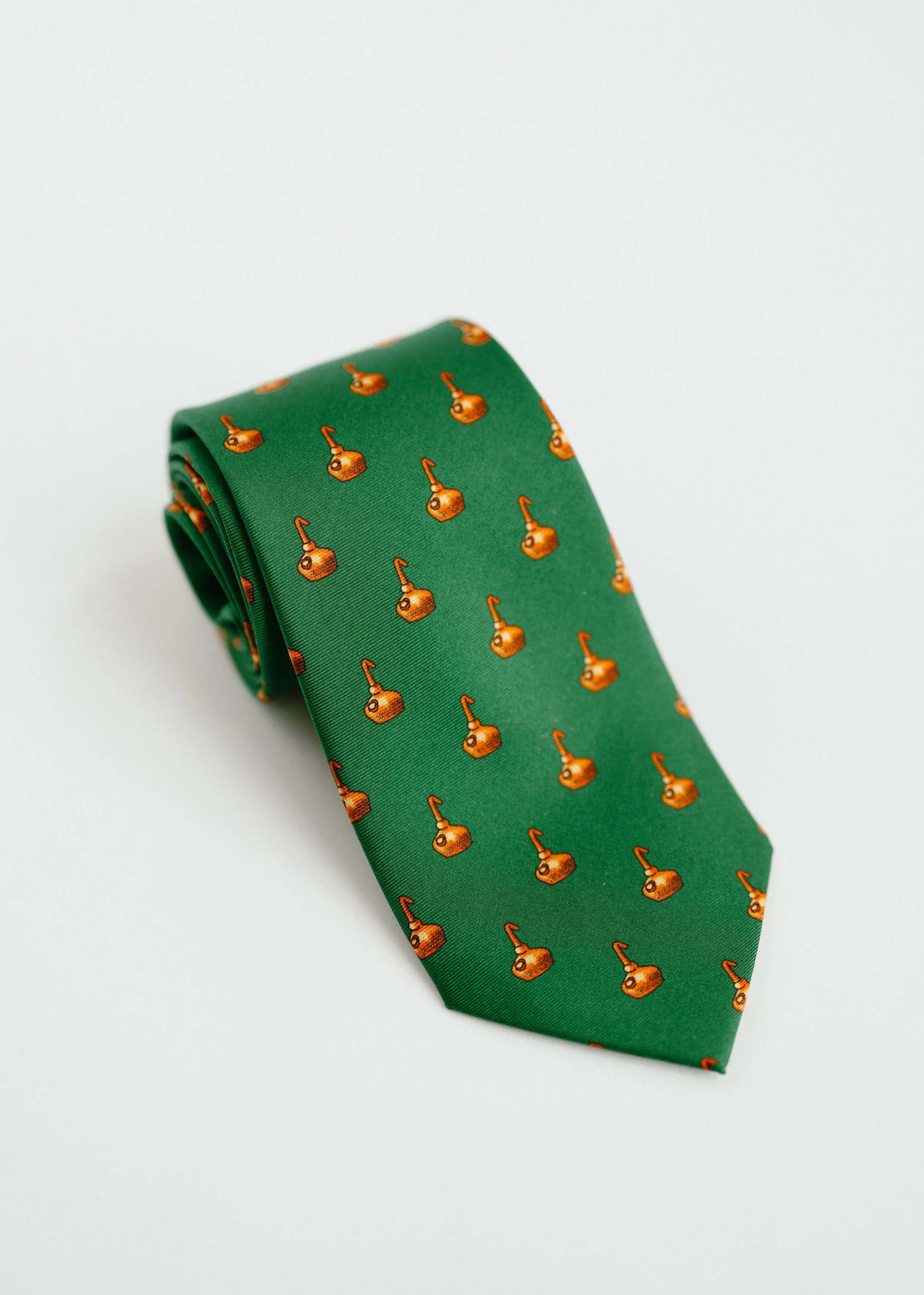 Copper Pot Still Necktie in Green