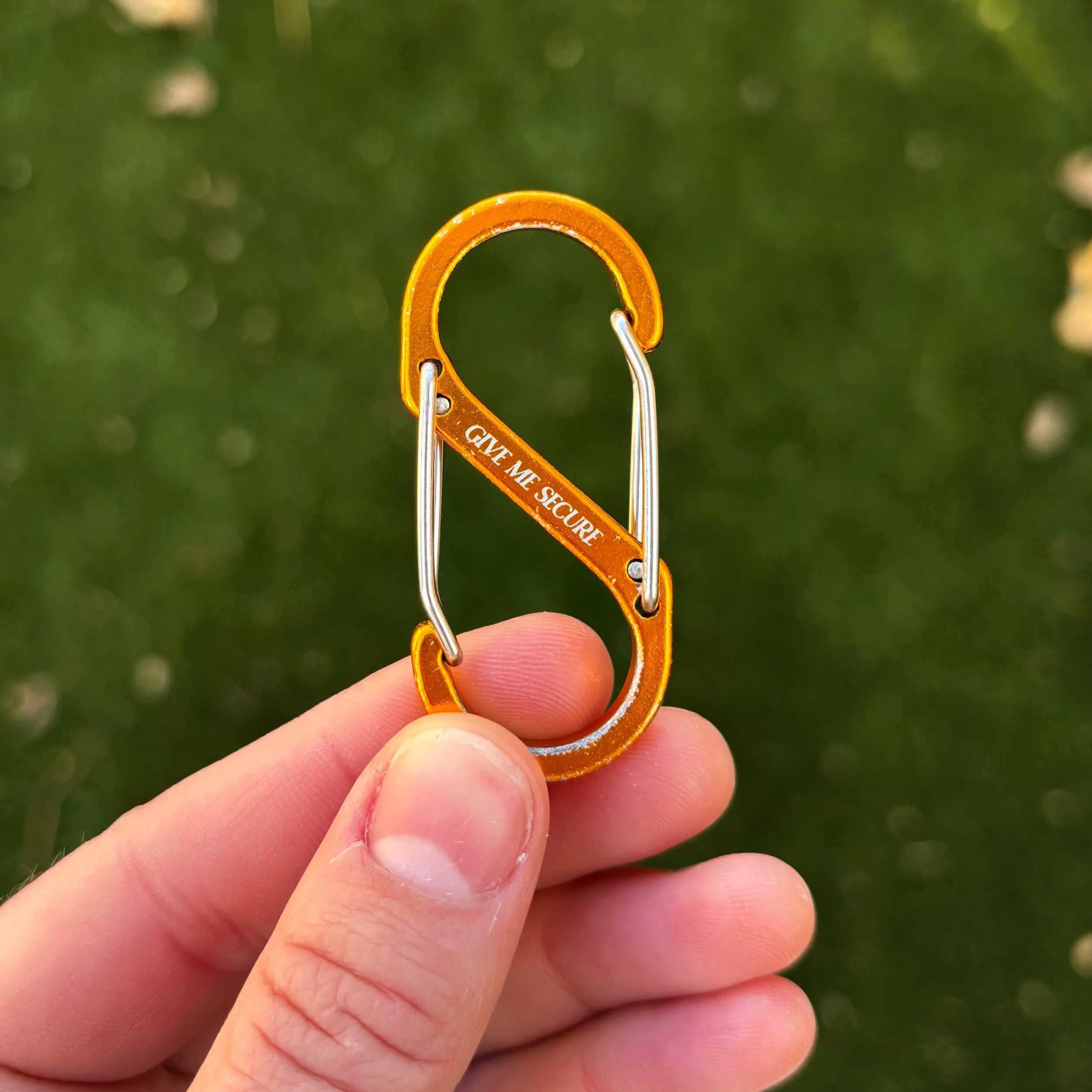 "Give Me Secure" Carabiner