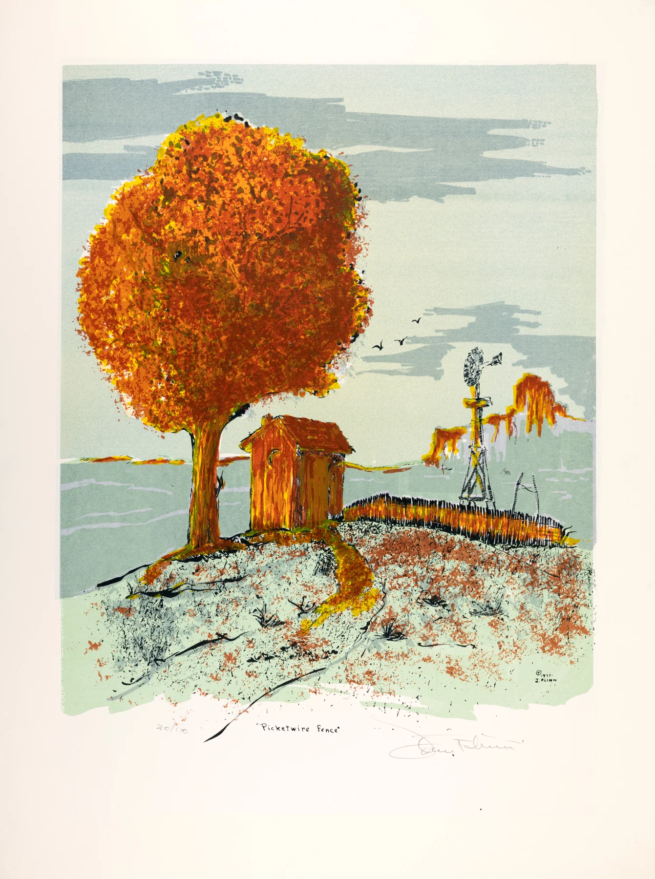 Picketwire Fence-john-flinn-printmaker-contemporary-artist-prints-silkscreens-_.jpg