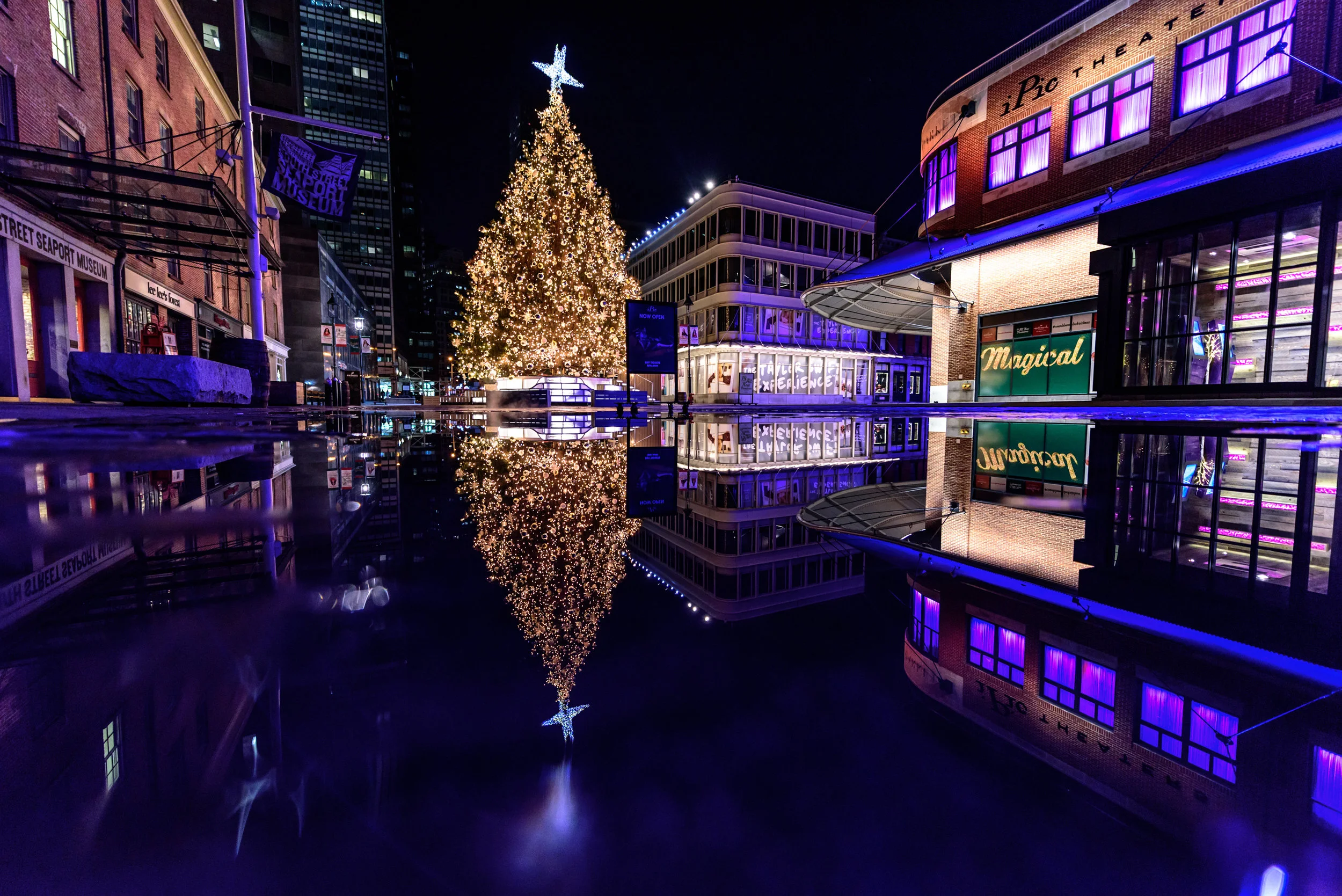 Christmas in New York's Seaport District