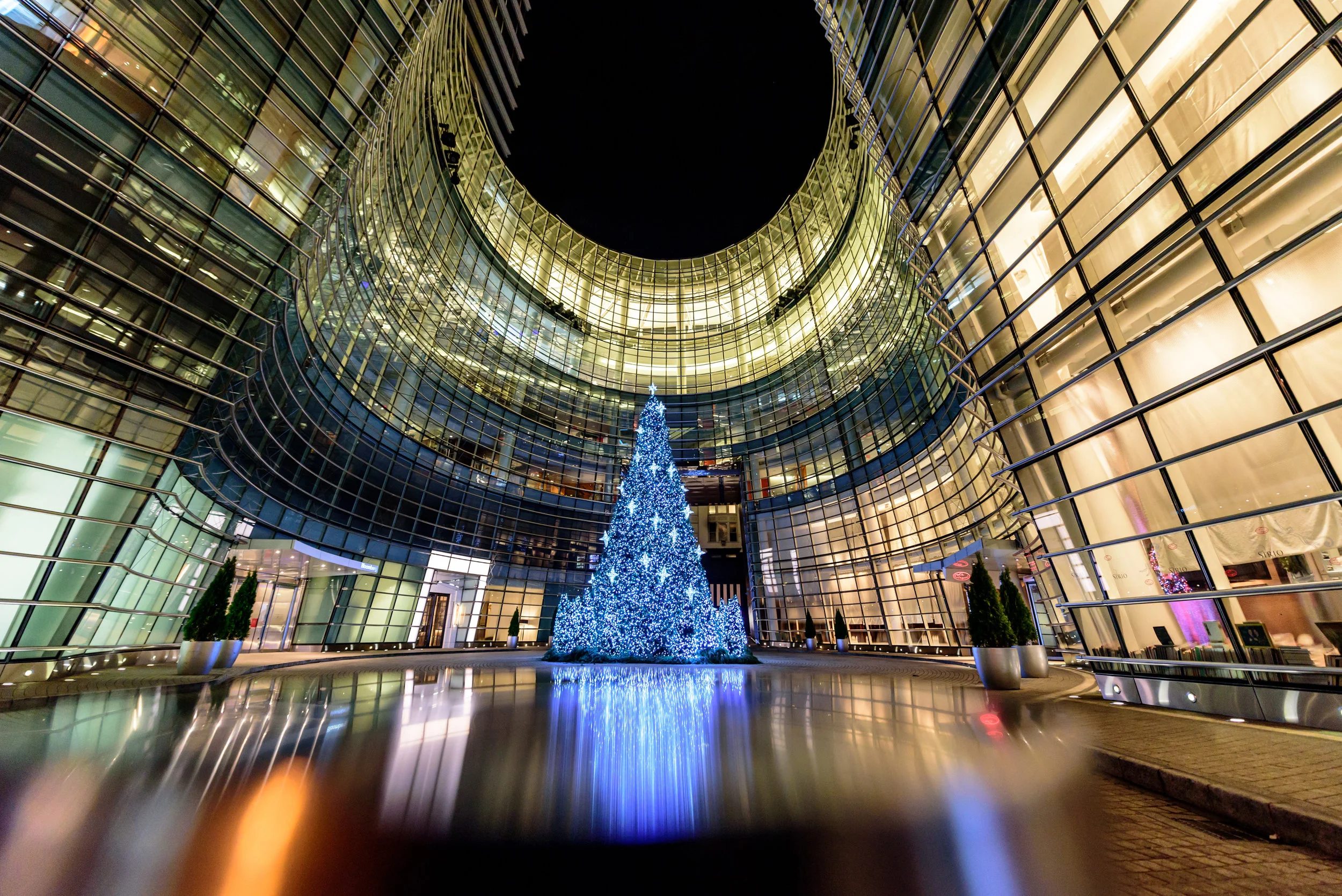 Christmas at New York's Bloomberg Tower