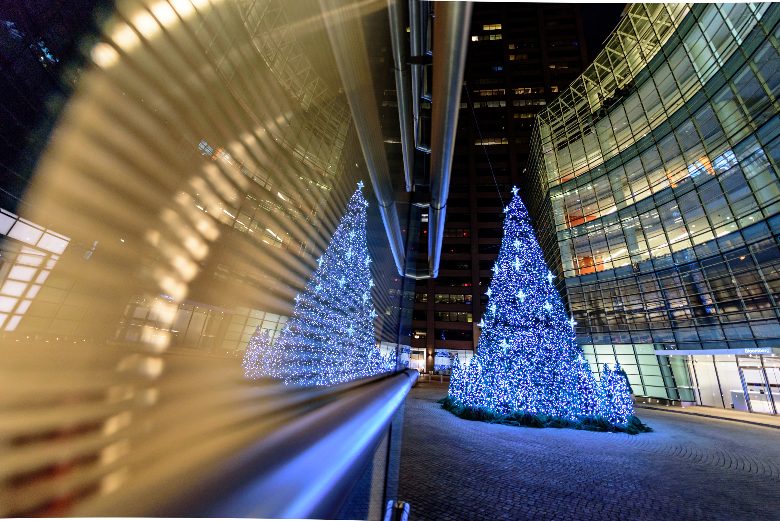 Christmas at New York's Bloomberg Tower