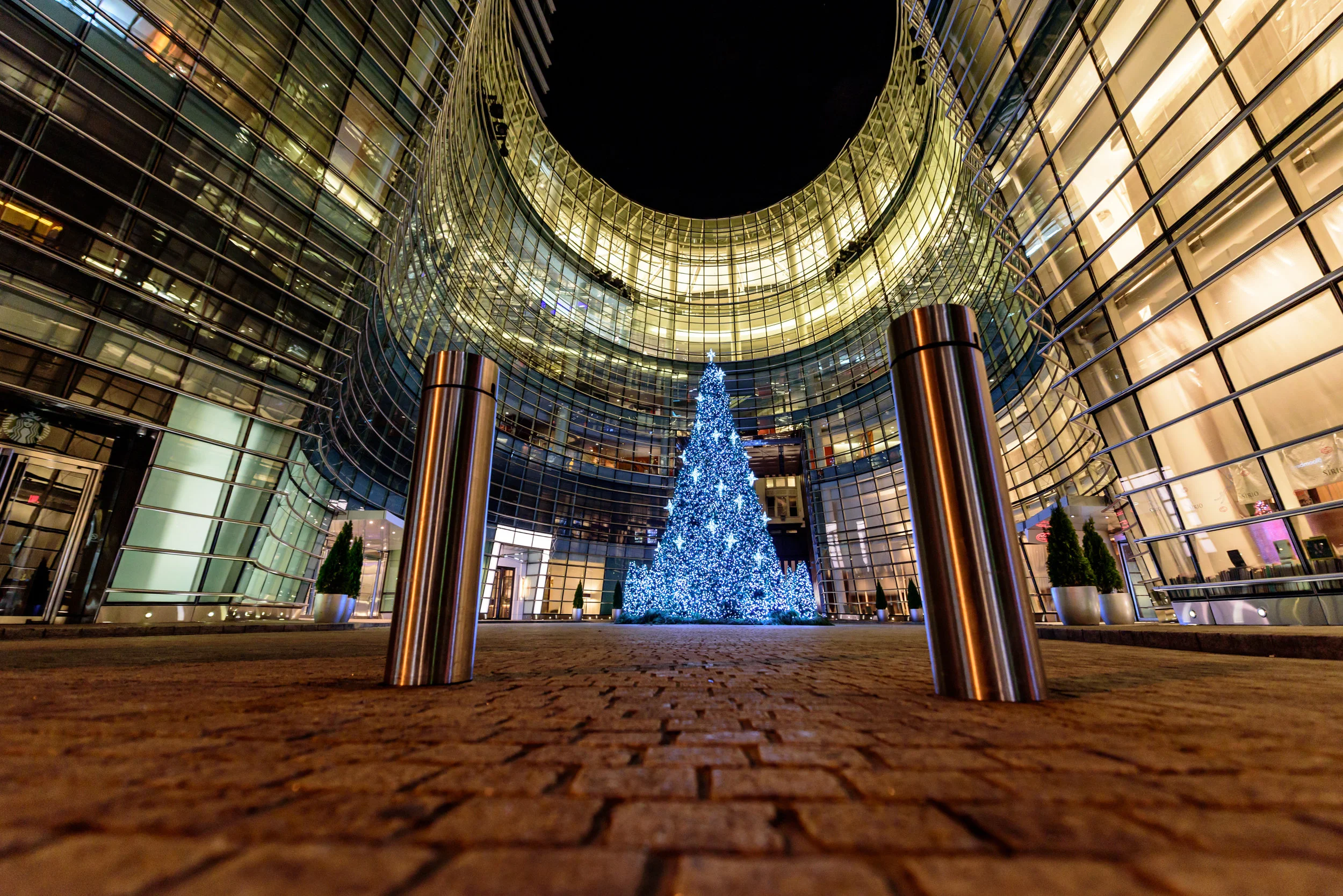 Christmas at New York's Bloomberg Tower