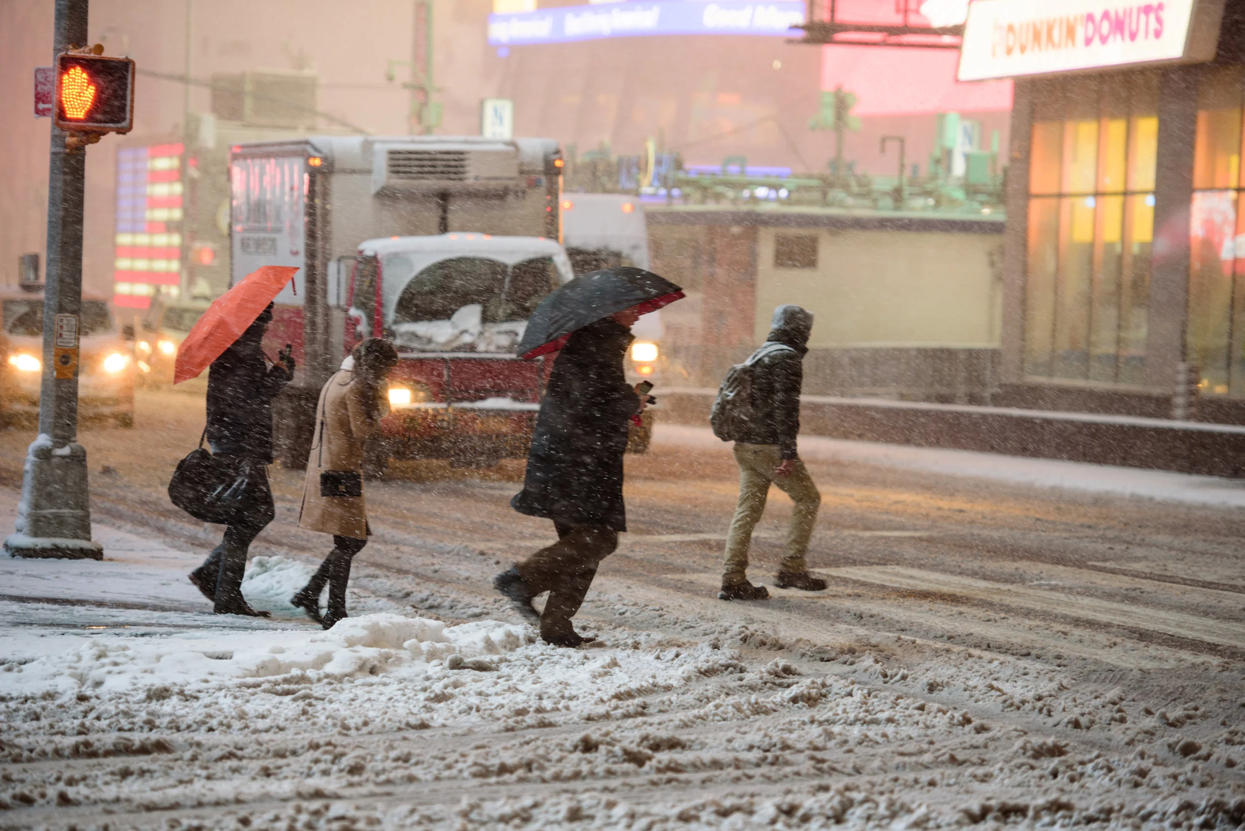 Winter storm blasts New York City