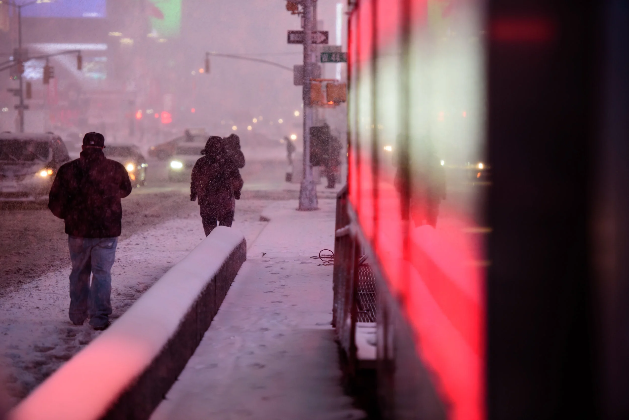 Winter storm blasts New York City