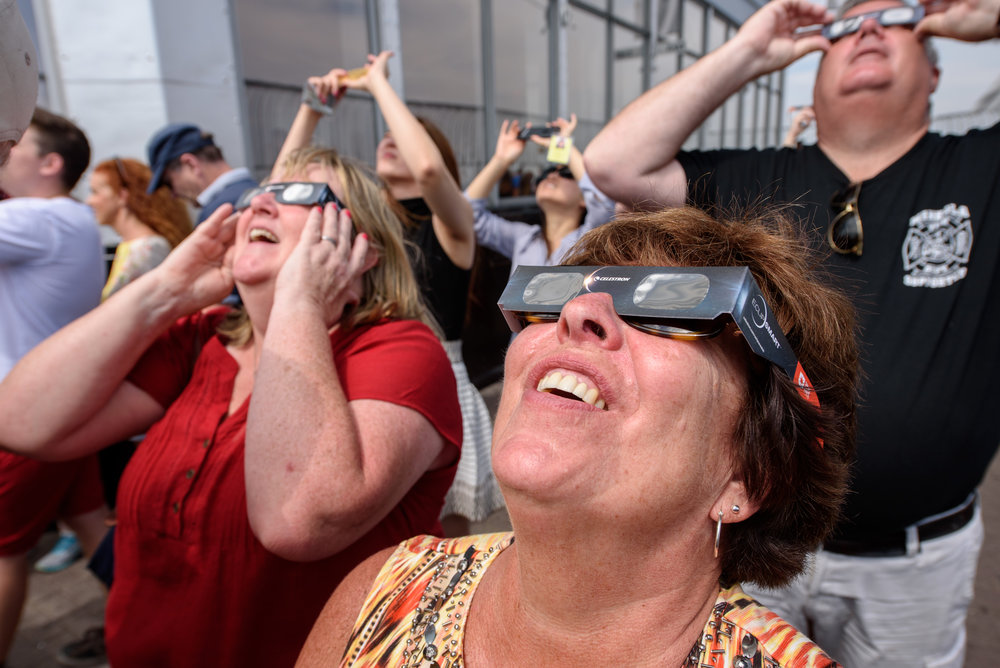 Solar eclipse from the Empire State Building [August 21]