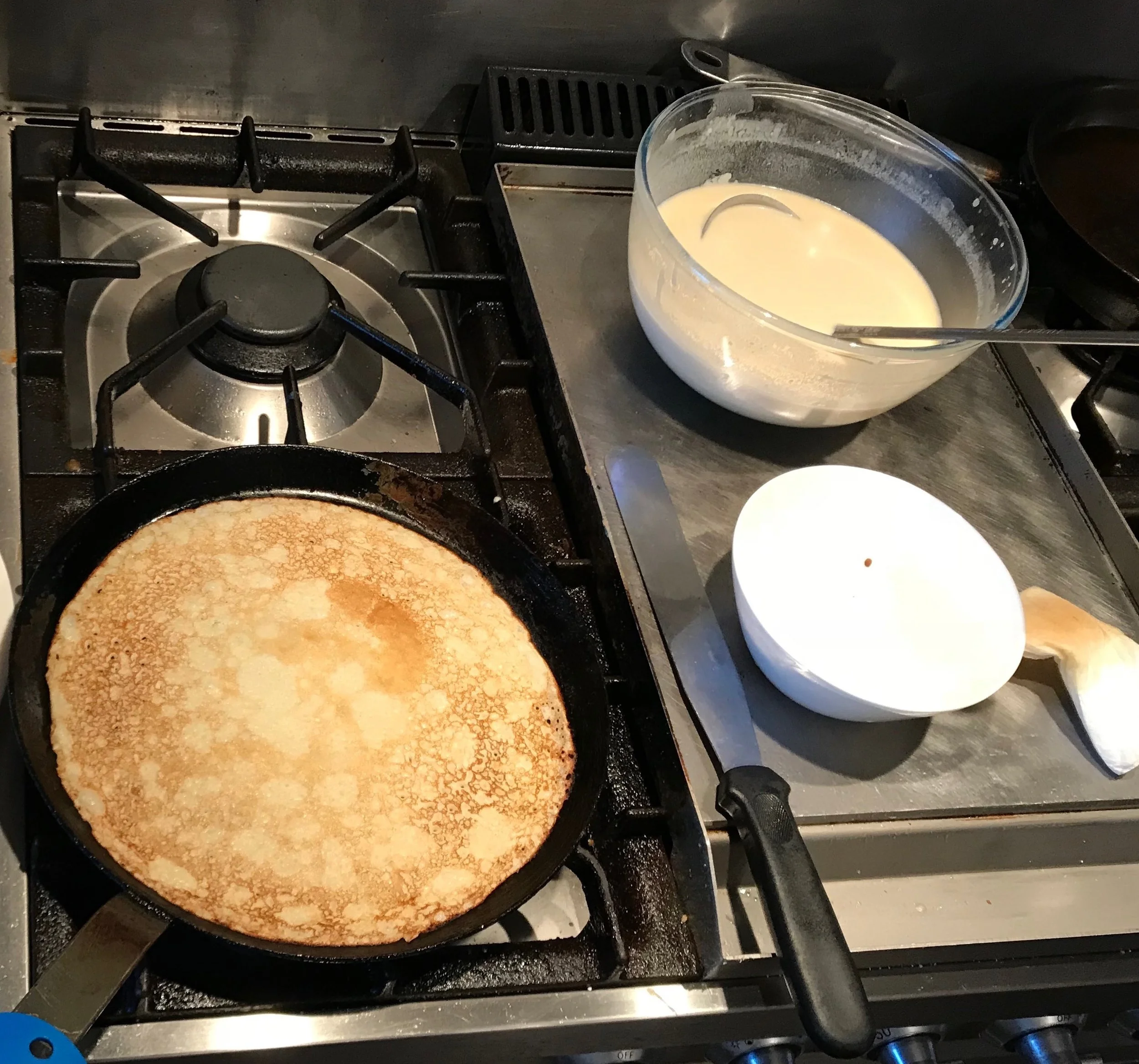 Crepes in the making