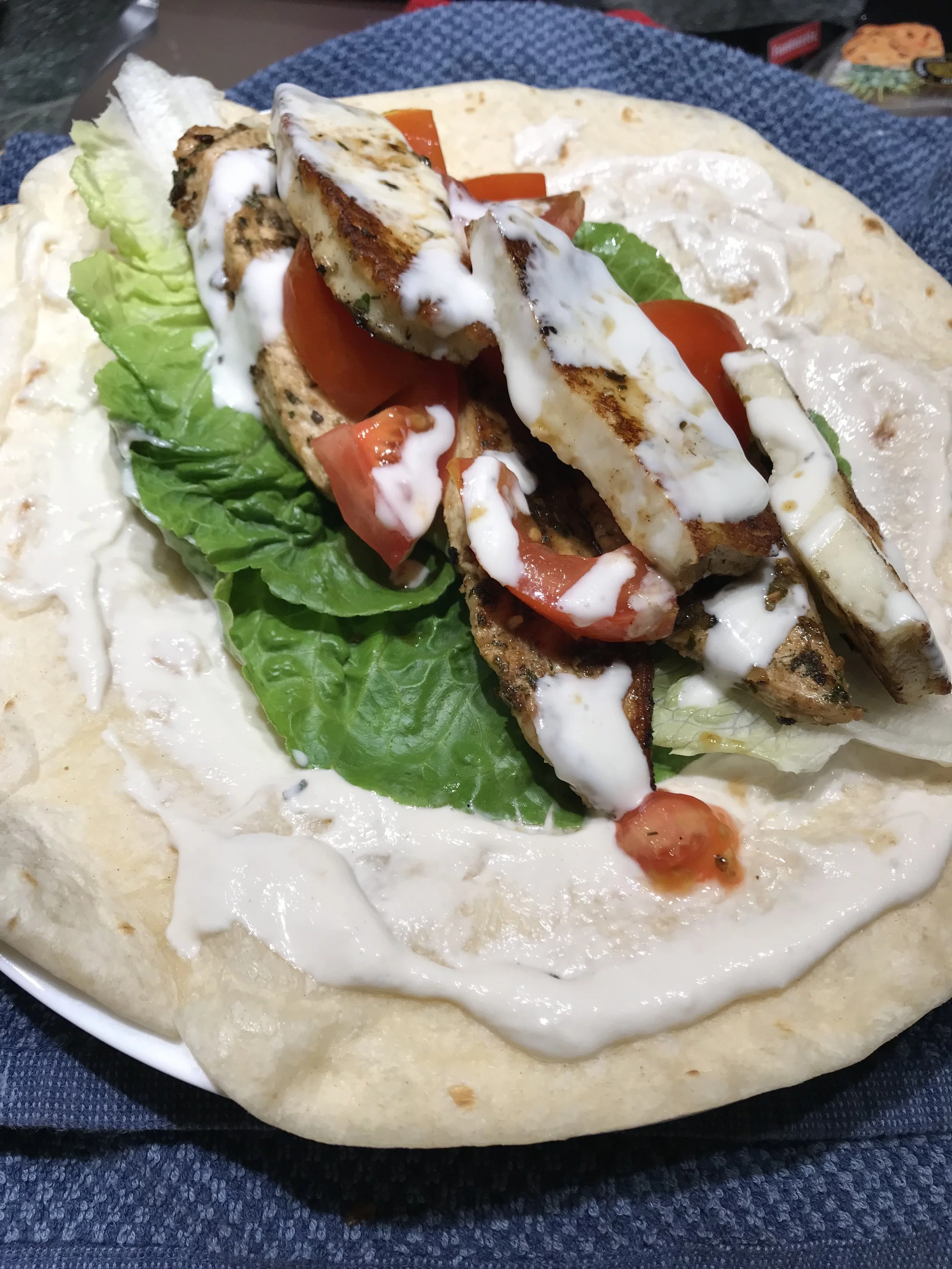 Greek Chicken Wrap (quick)