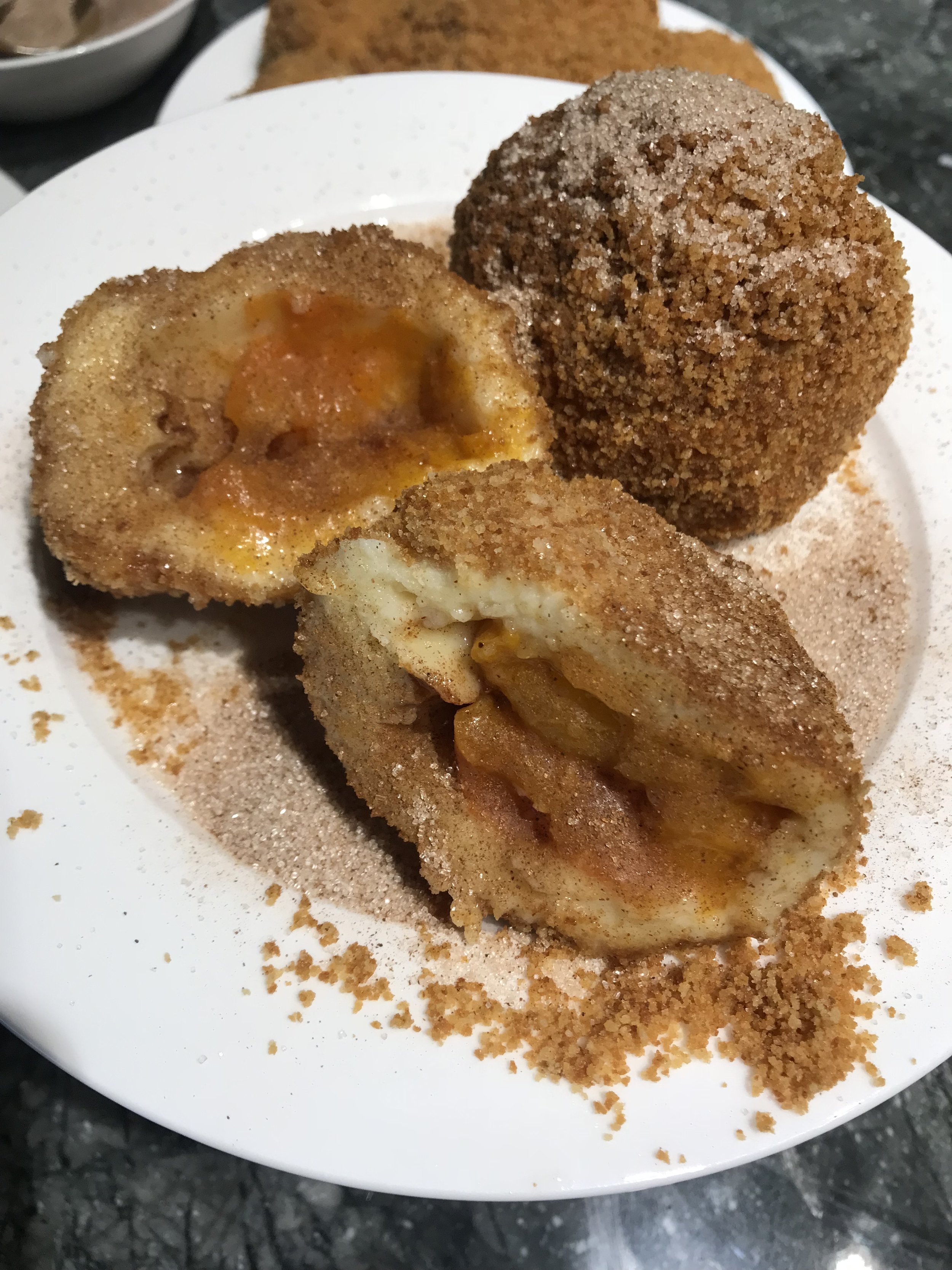 Dumplings with apricot (Barackos Gomboc)