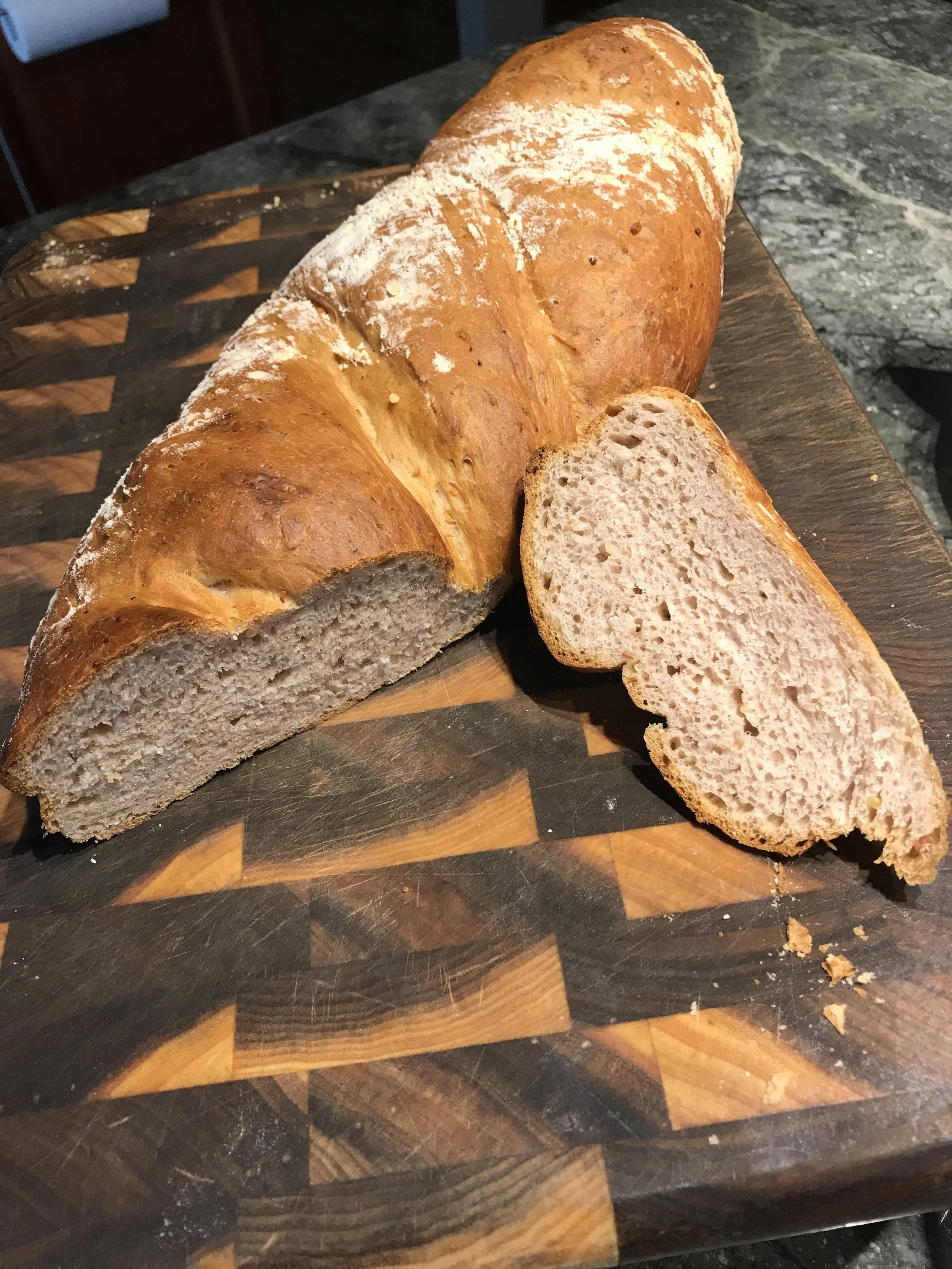 Twisted Walnut Bread