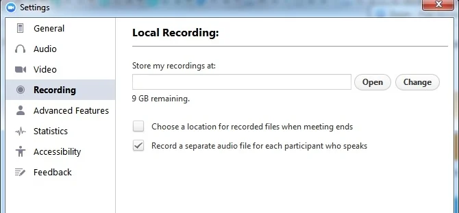 There is an option in Zoom to record separate tracks, even on the free plan.