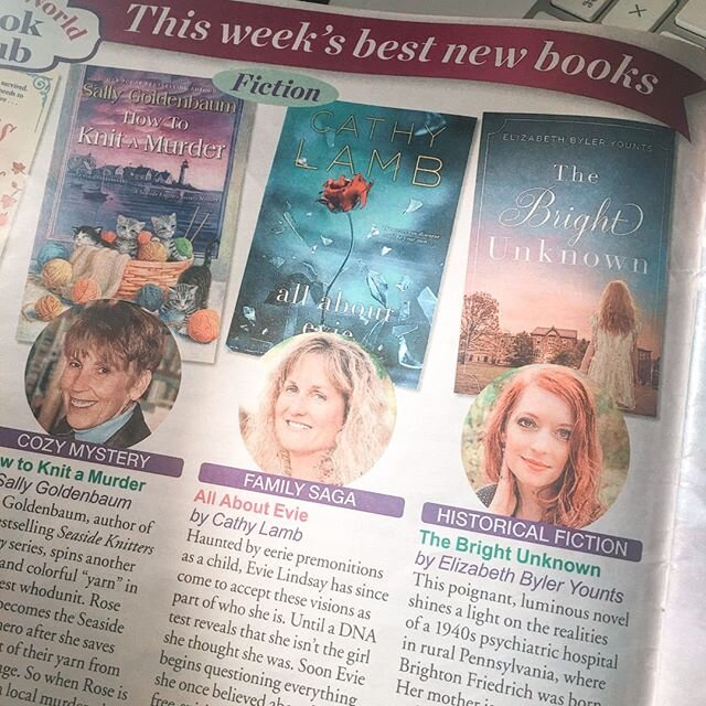 The Bright Unknown has now been out for 7 months! I can't believe it's been that long!⠀
...⠀
This spread in Woman's World was a highpoint for me. There is such joy in opening up a magazine or walking in a bookstore and finding a bookcover that is mor