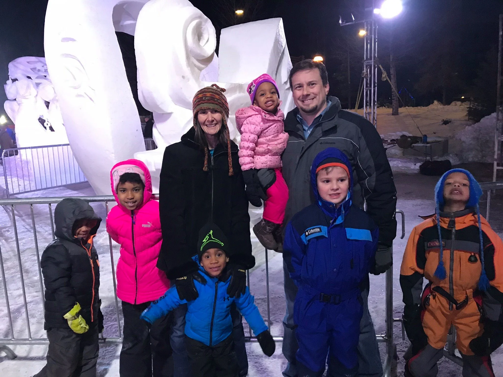 The snow Breckenridge snow sculptures did not disappoint again this year. Although some, it seems, just come for the hot chocolate and cookies! Hahaha!