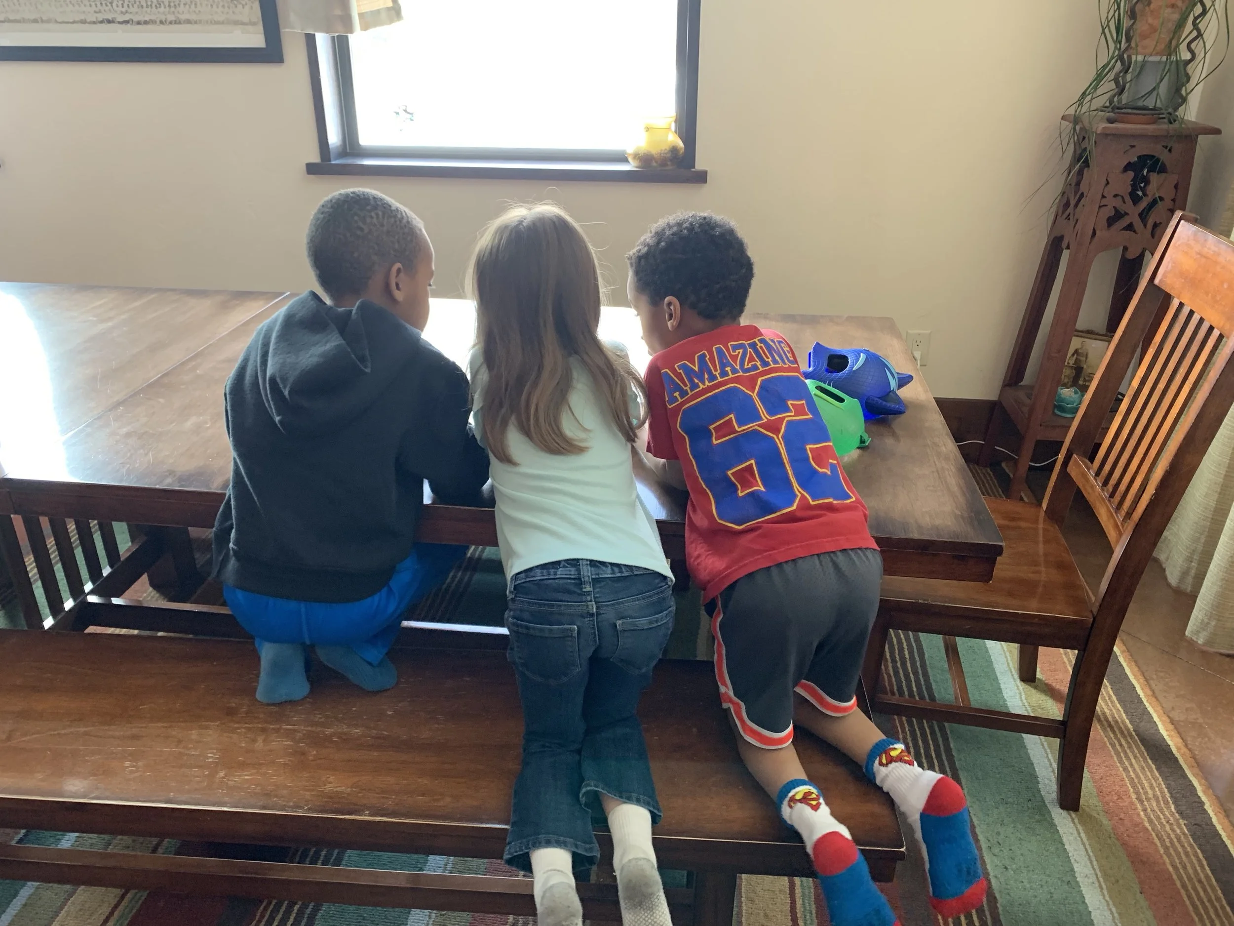 Mom’s group at our house, makes my day.