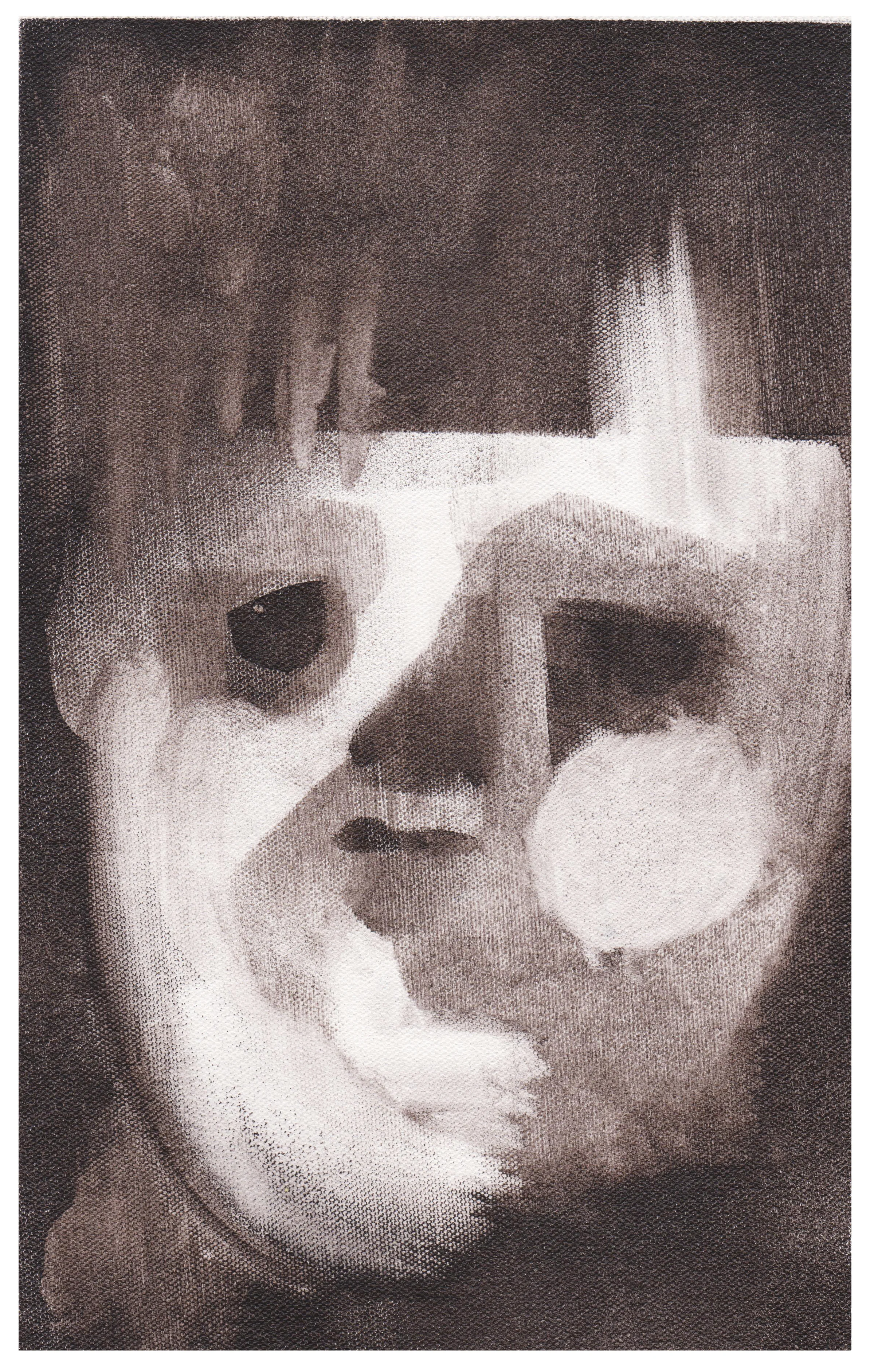 acrylic on canvas pad 8.5 x 13 inches 2017