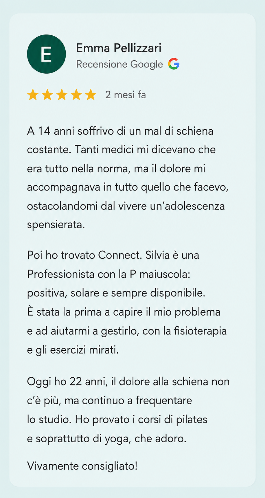 google review pilates studio connect