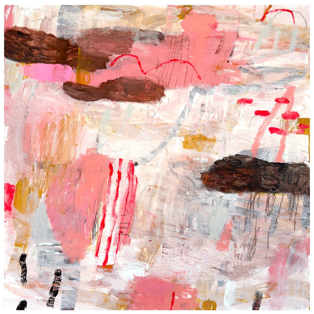 Endless Spaces, Acrylic on Board, 80x80cm