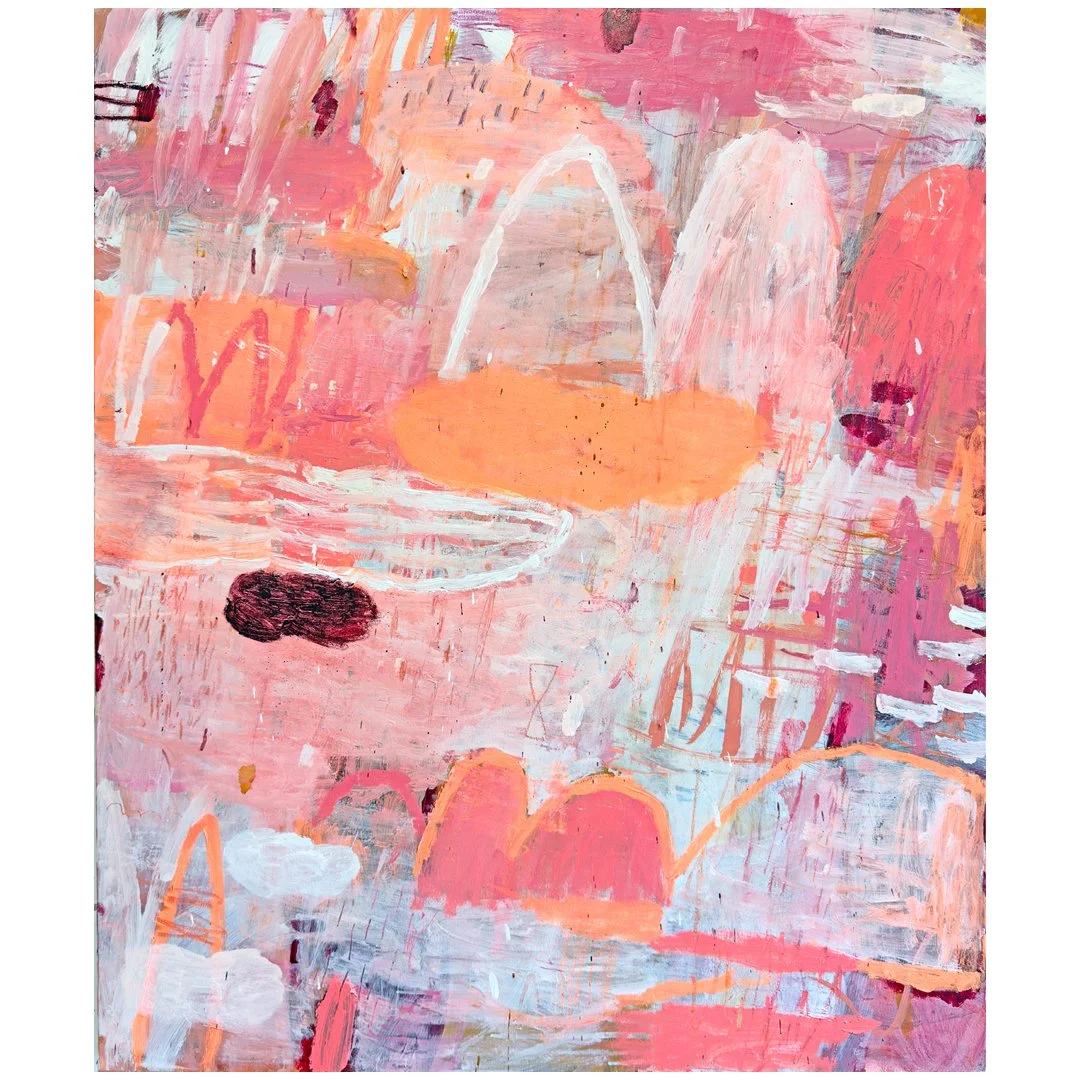 Lighter, Acrylic on Polycotton, 100x120cm