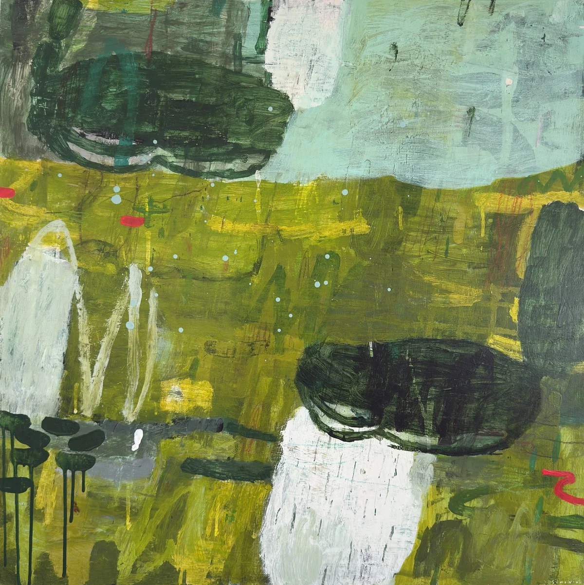 Deluge, 80x80cm.
