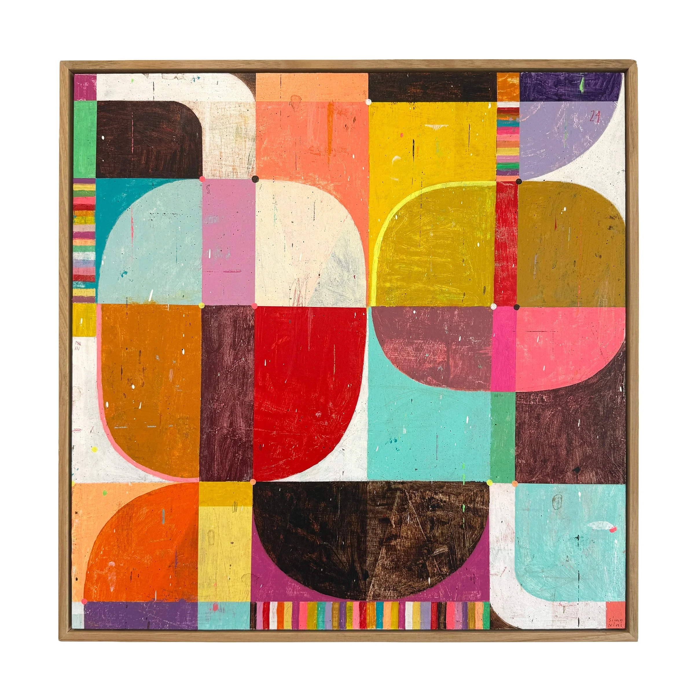susan_simonini_not coming down_acrylic on board_60x60cm_framed.jpg