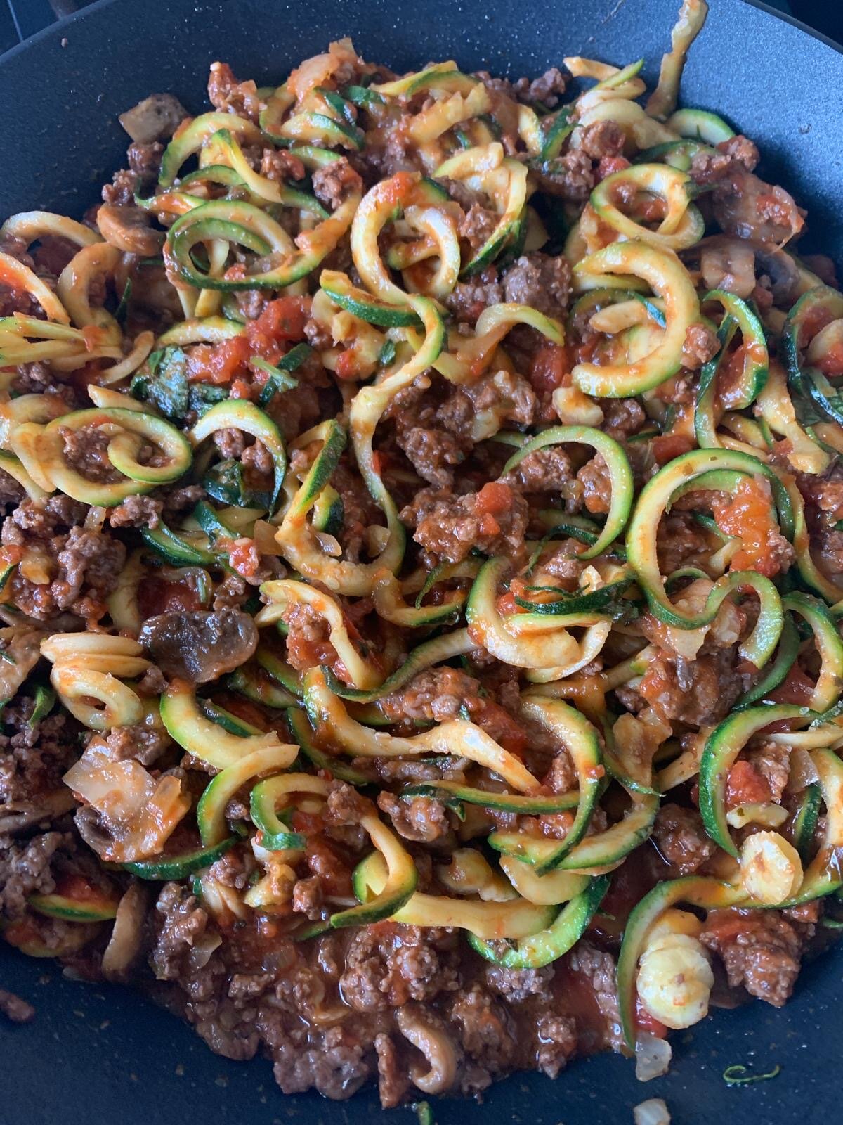 Zoodle Bolognese