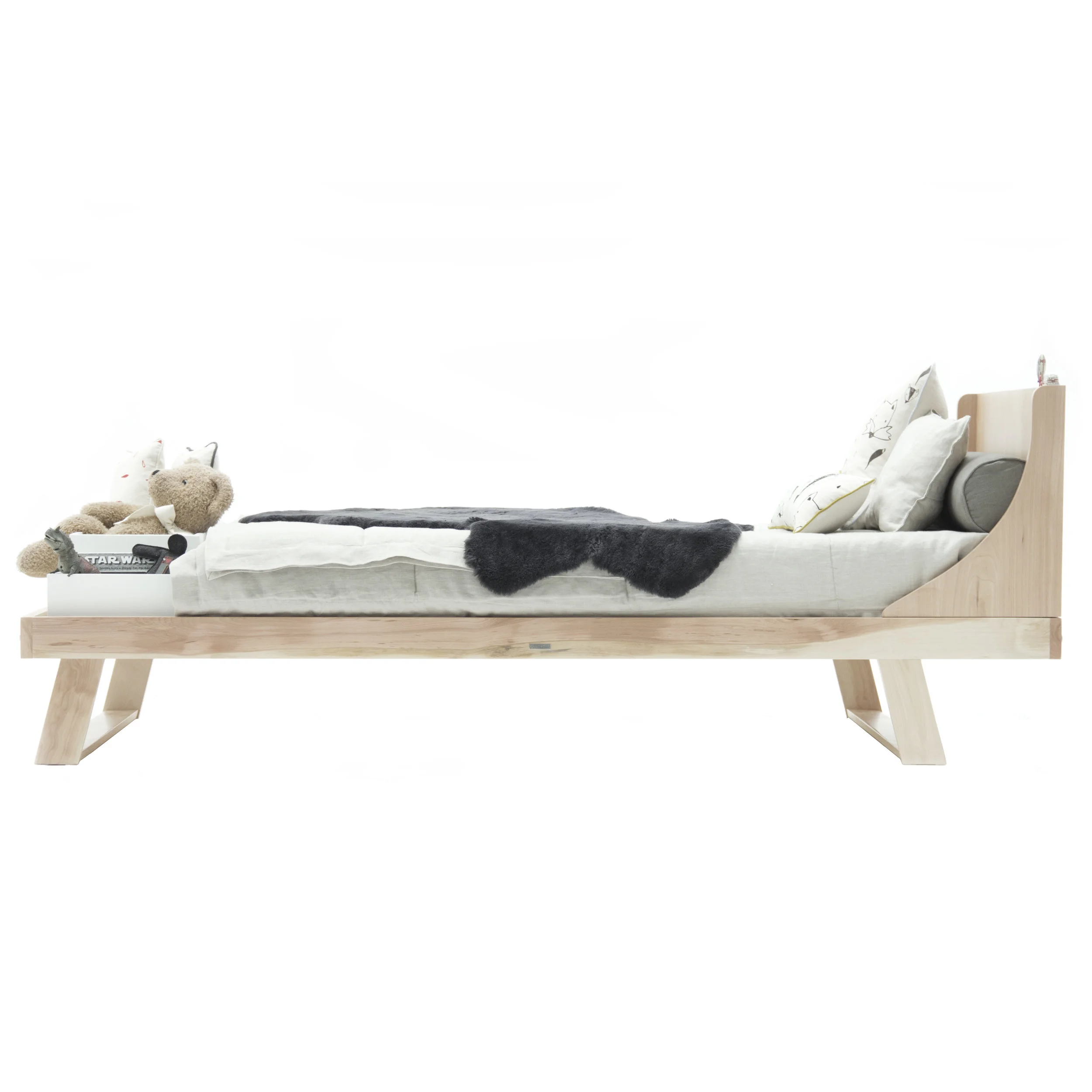 NIDO BED WITH BOXES - low backrest