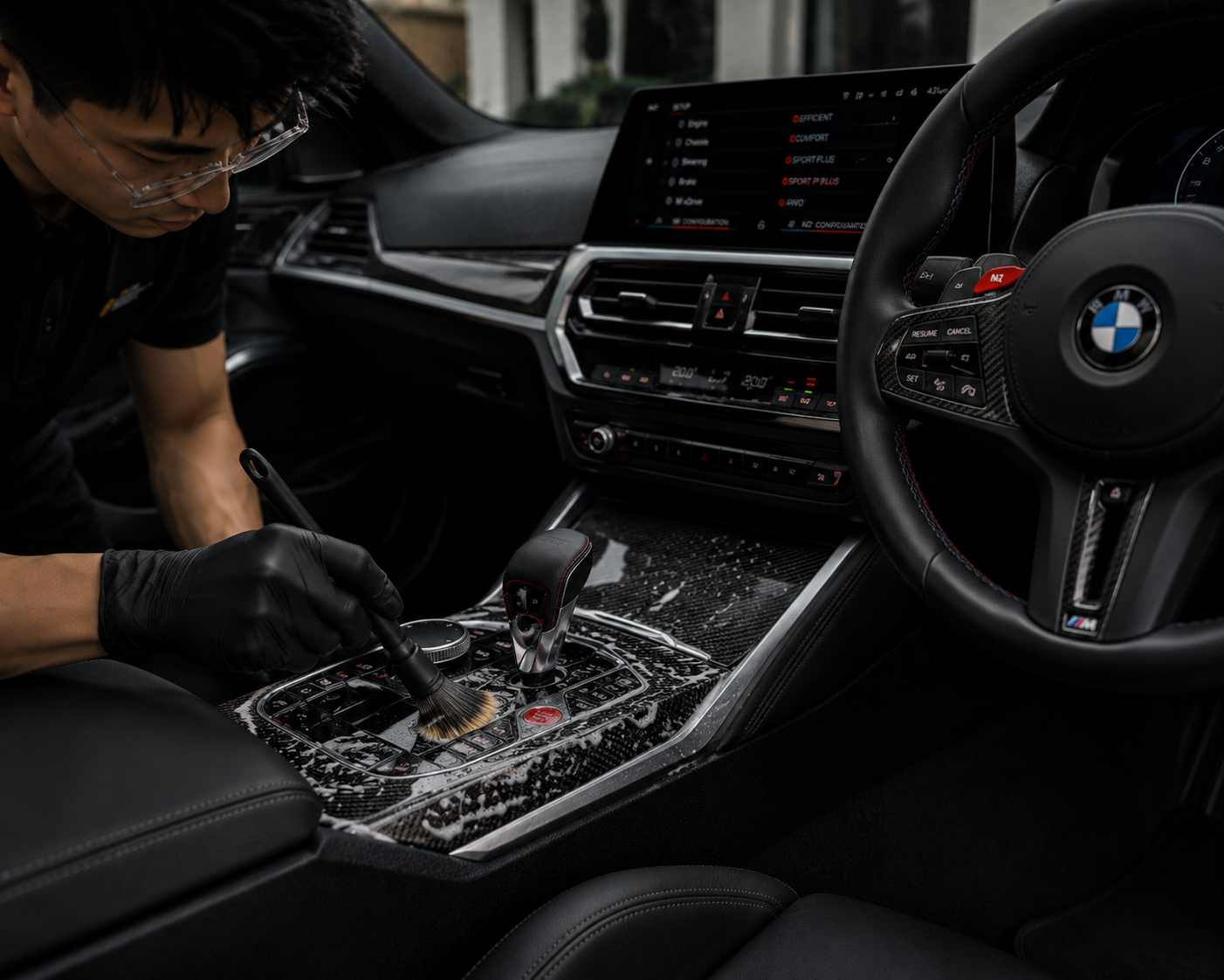 Shibbi Car Detail mobile car detailing performing a full exterior and interior detail on a BMW M3.