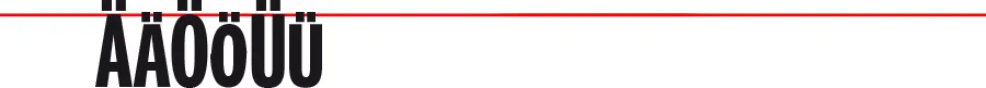 Neugestaltung der Umlaute. Fertiggestellt als Open Type Font.