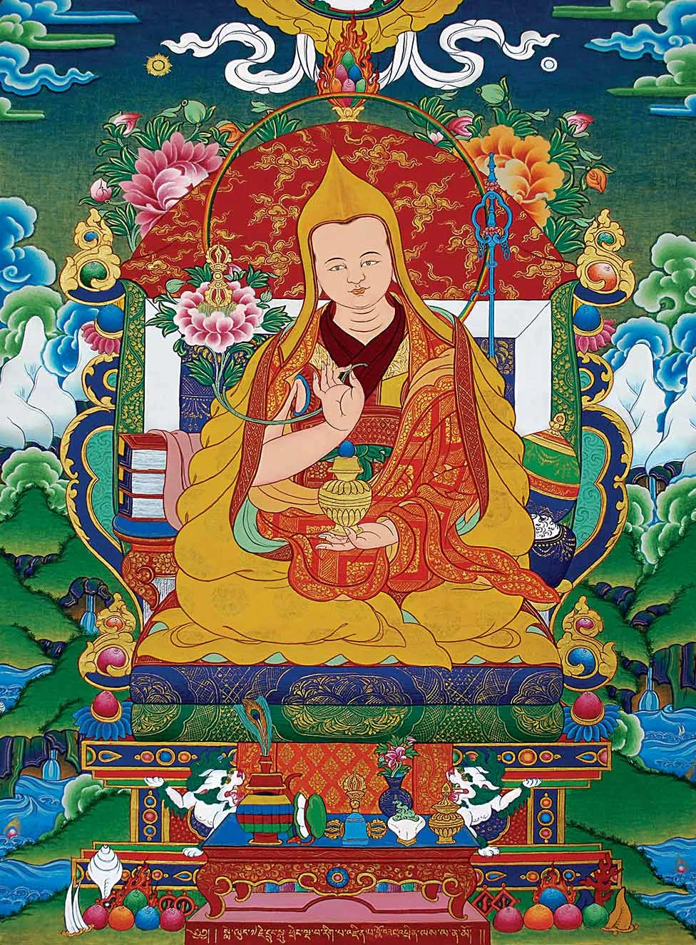 An heroic figure in the history of the Lelung lineage, the Fifth Lelung Rinpoche, Pema Zhepai Dorje, revealed many sacred teachings, wrote numerous manuscripts and built a new monastery in Lelung Valley