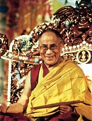 His Holiness the Dalai Lama teaching at Lerab Gar in Southern France, 2000
