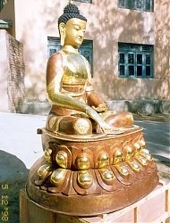 Shakyamuni Buddha. This statue is approximately five feet high