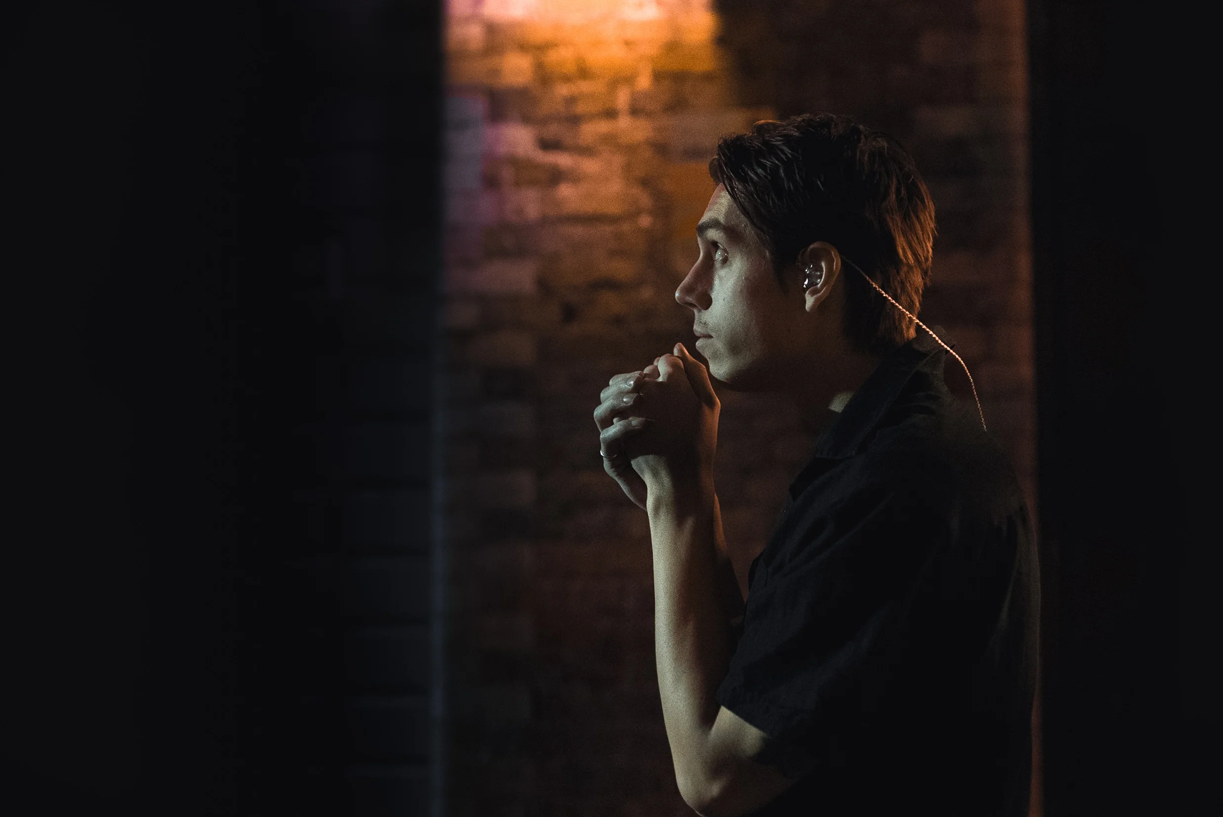 Miles from Bad Suns, just before their gig at Omeara, London March 5th