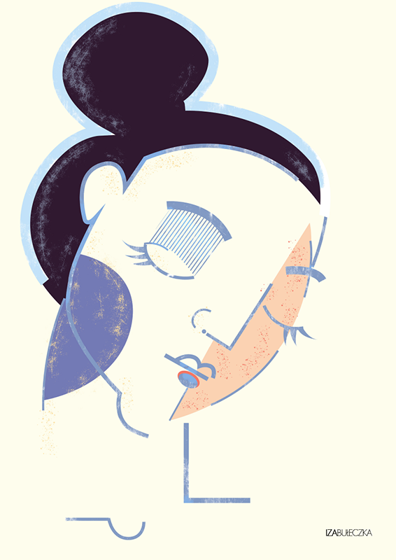 Peaceful portrait by Iza Bułeczka