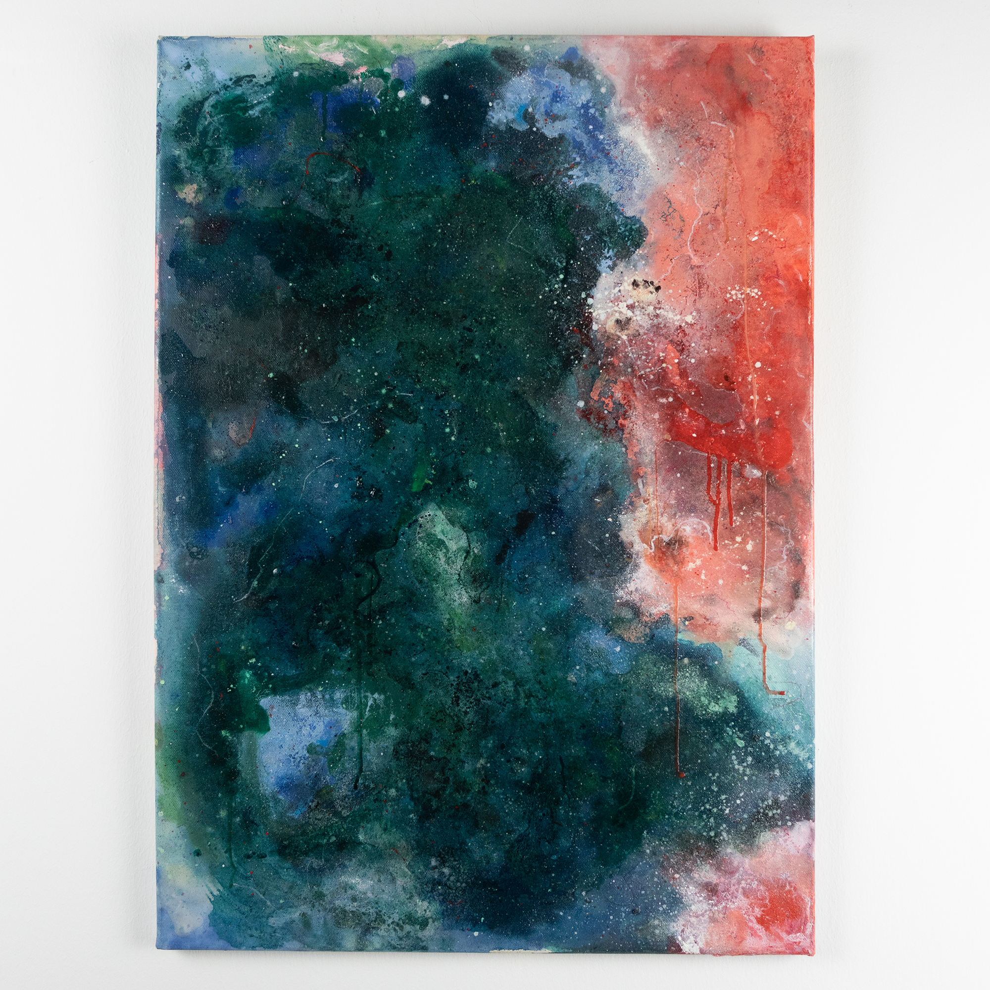 Tide and Ember - Original Mixed Media on Canvas, 2025