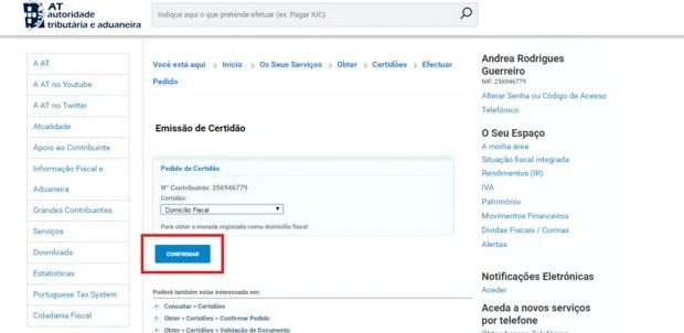 Portugal Address Example _ Portugal – AANR