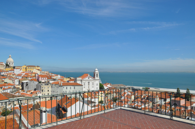 The Mirador das Portas do Sol is one of the most beautiful in Lisbon