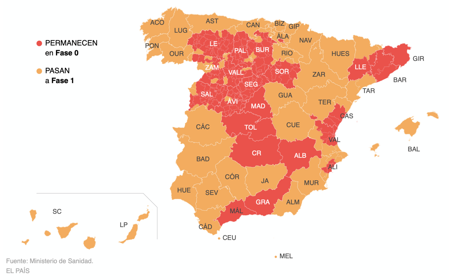 Decouvrez Les Zones Qui Passent En Phase 1 En Espagne Des Ce Lundi Lisbob