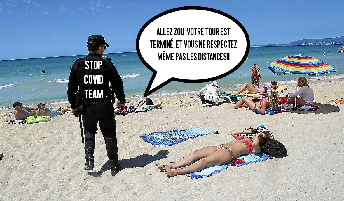 2.000 euros net par mois pour être surveillant "Anti-Covid" sur les plages d'Espagne