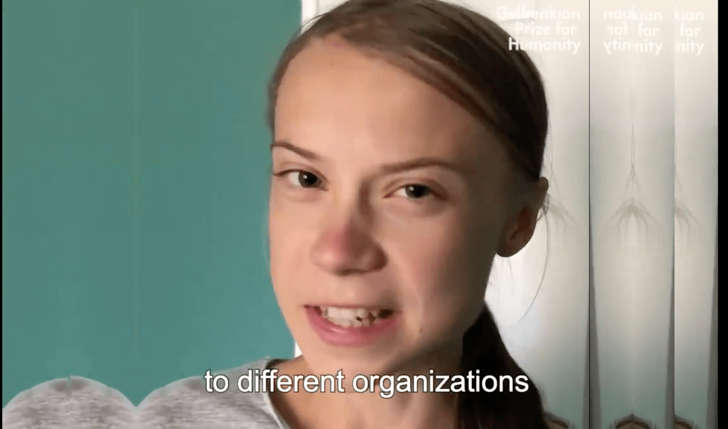 Greta Thunberg remporte le "prix Gulbekian pour l'Humanité" et 1 million d'euros