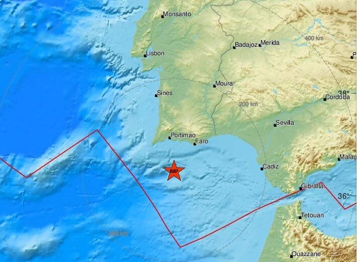 Séisme de 3,9 sur l'échelle de Richter ressenti dans l'Algarve