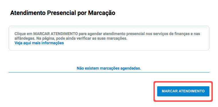How to make a face-to-face meeting appointment on the Finanças website
