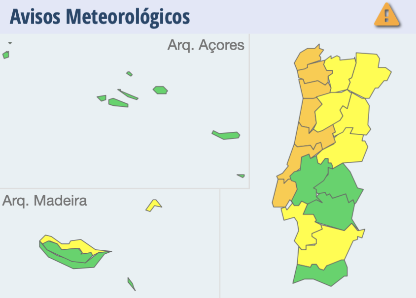 Tempête Bella : sept districts du Portugal sous alerte orange