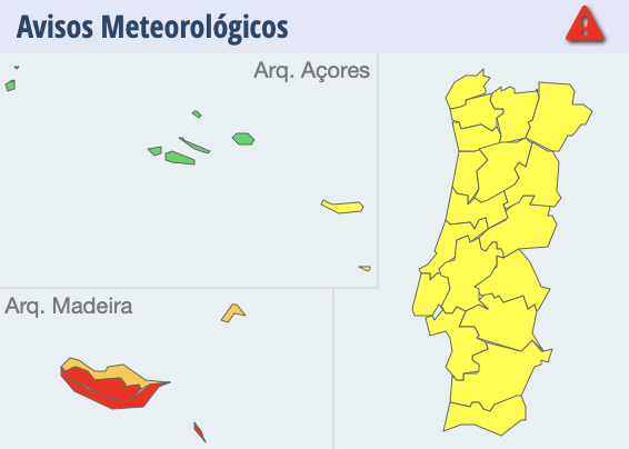 Madère en alerte rouge, le Portugal continental sous alerte jaune pour le froid