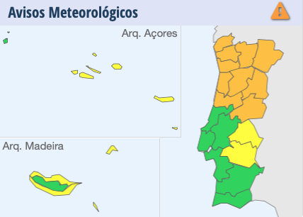Alerte orange dans 10 districts du Portugal pour orages violents
