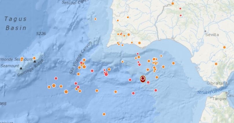Tremblement de terre ressenti en Algarve et en Espagne : 4,4 sur l'échelle de Richter