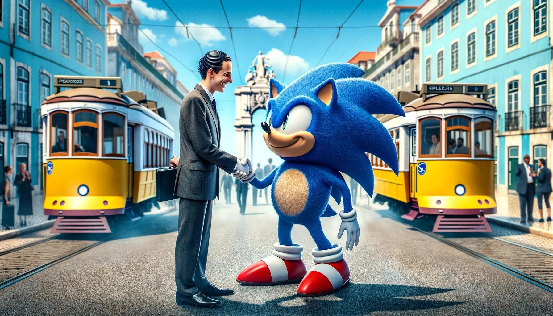 Sega et Chega s'associent pour lancer un nouveau jeu vidéo : "Sonic sauve le Portugal!