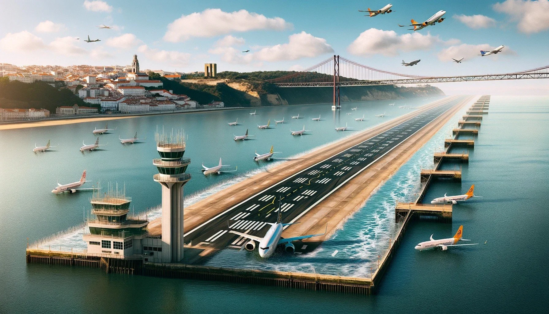 Nouvel aéroport de Lisbonne : Une révolution aquatique après 50 ans d'attente
